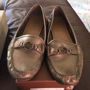 Coach leather loafer flats